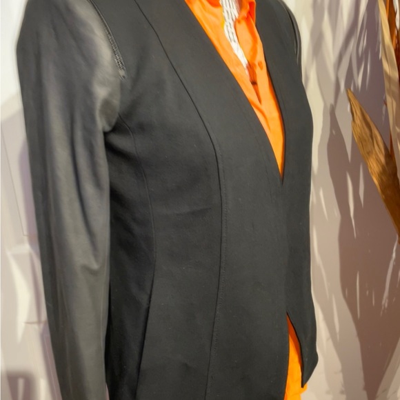 NWOT Faux Leather Zip One eyelet Rave Rock Work Fit Flare Fall Modern Minimalist - Picture 3 of 7